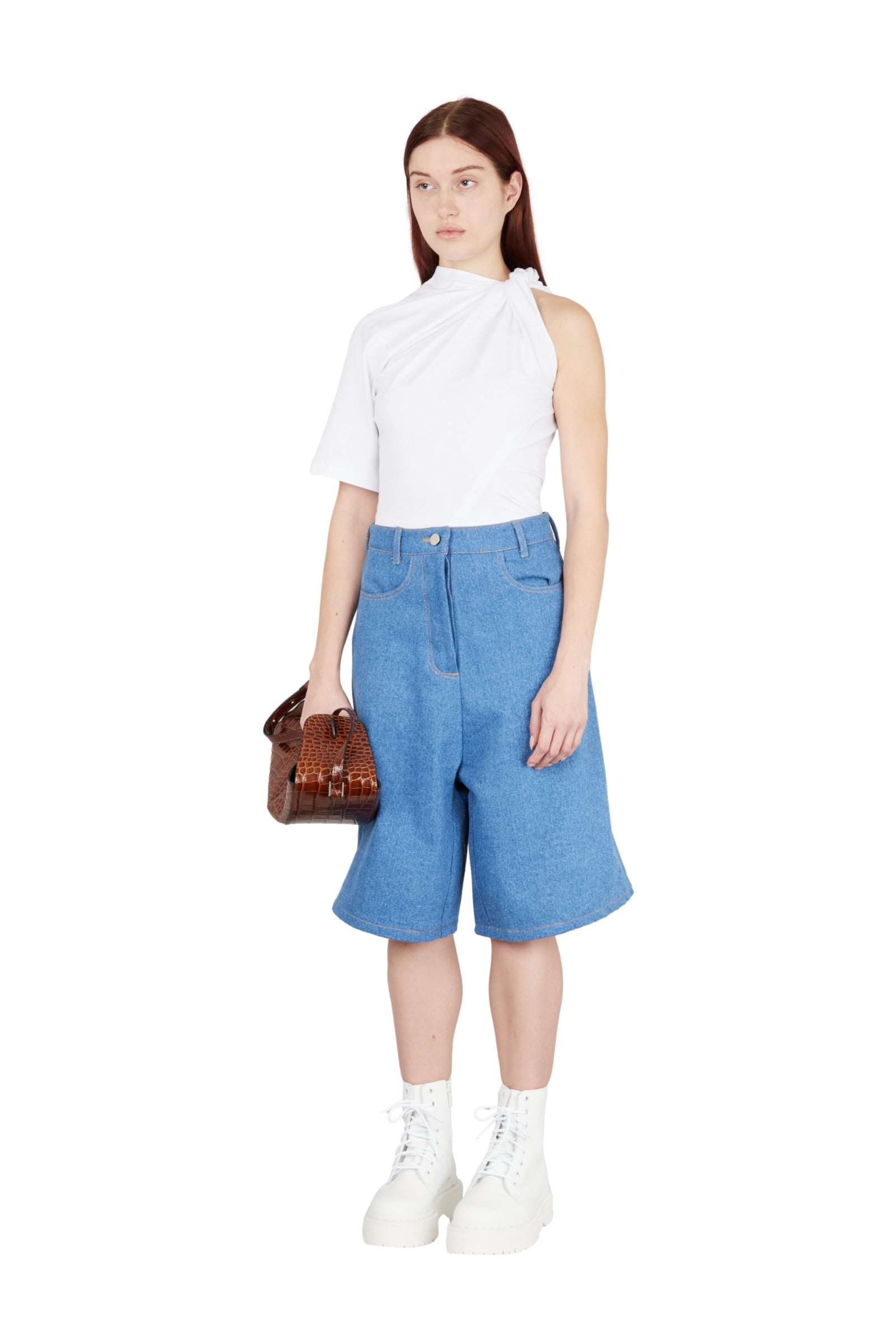 Caglio short bleu denim