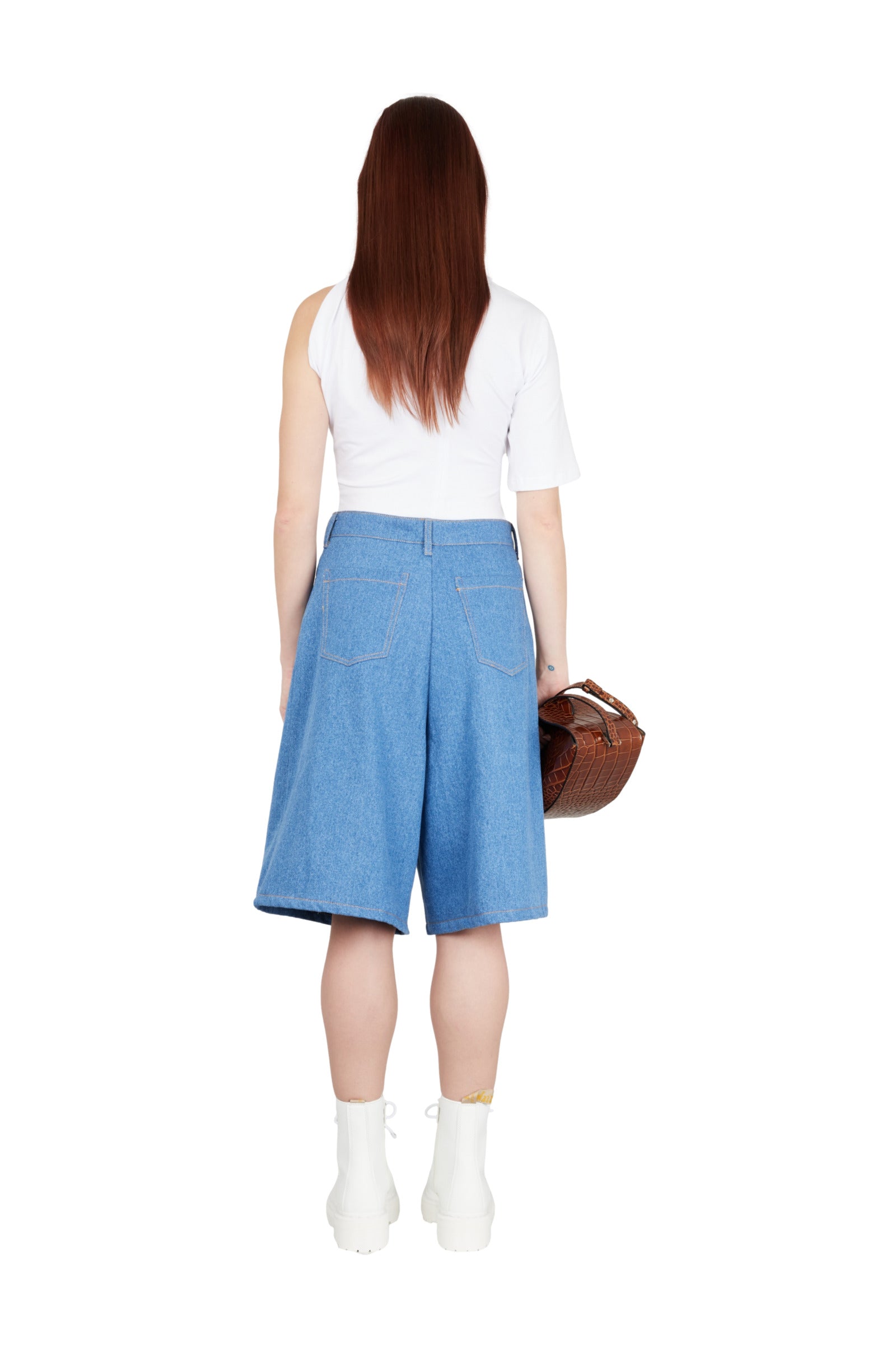 Caglio short bleu denim